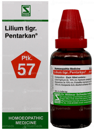 Dr Willmar Schwabe Lilium Tigr Pentarkan Ptk 57 Drops 30ml